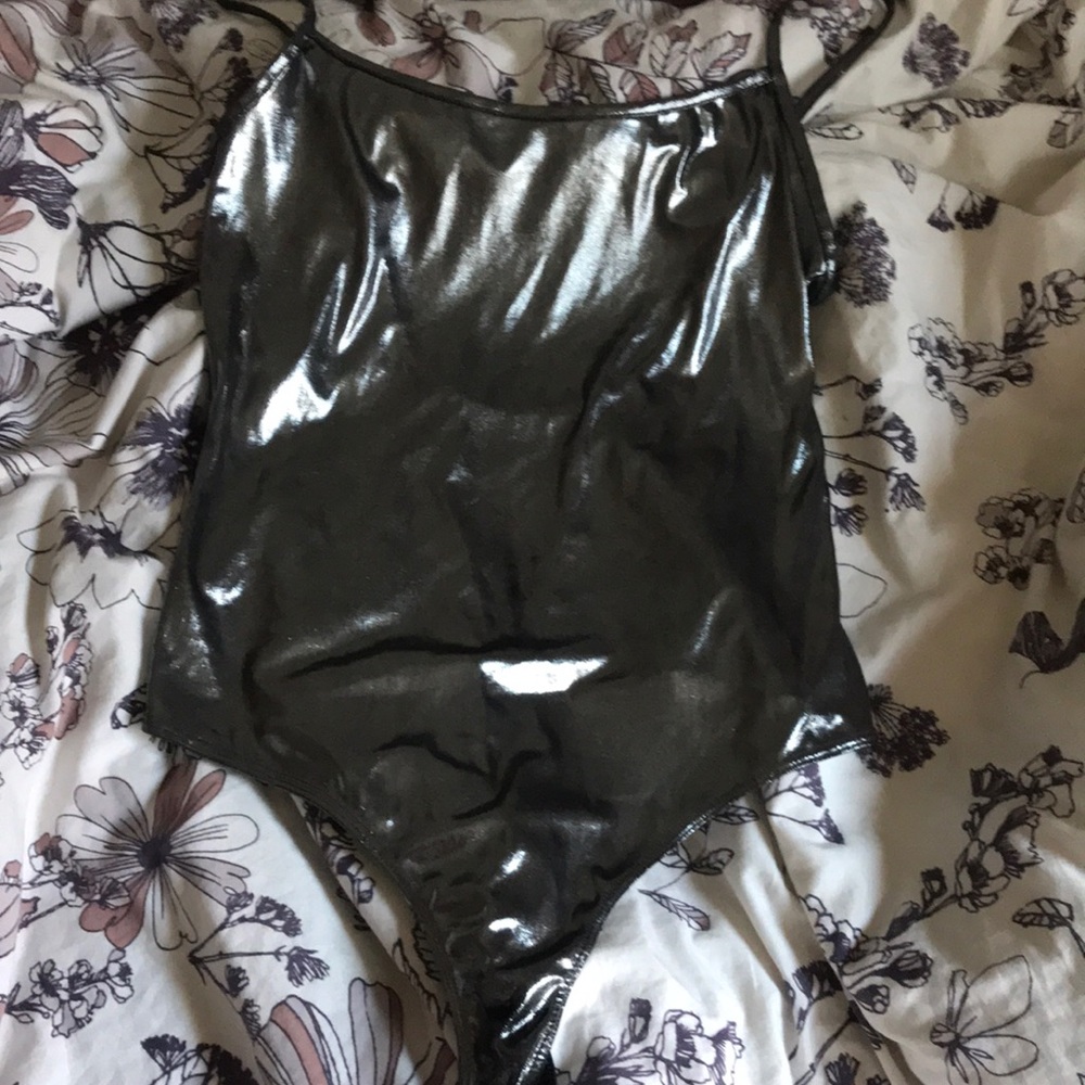 Metallic body suit